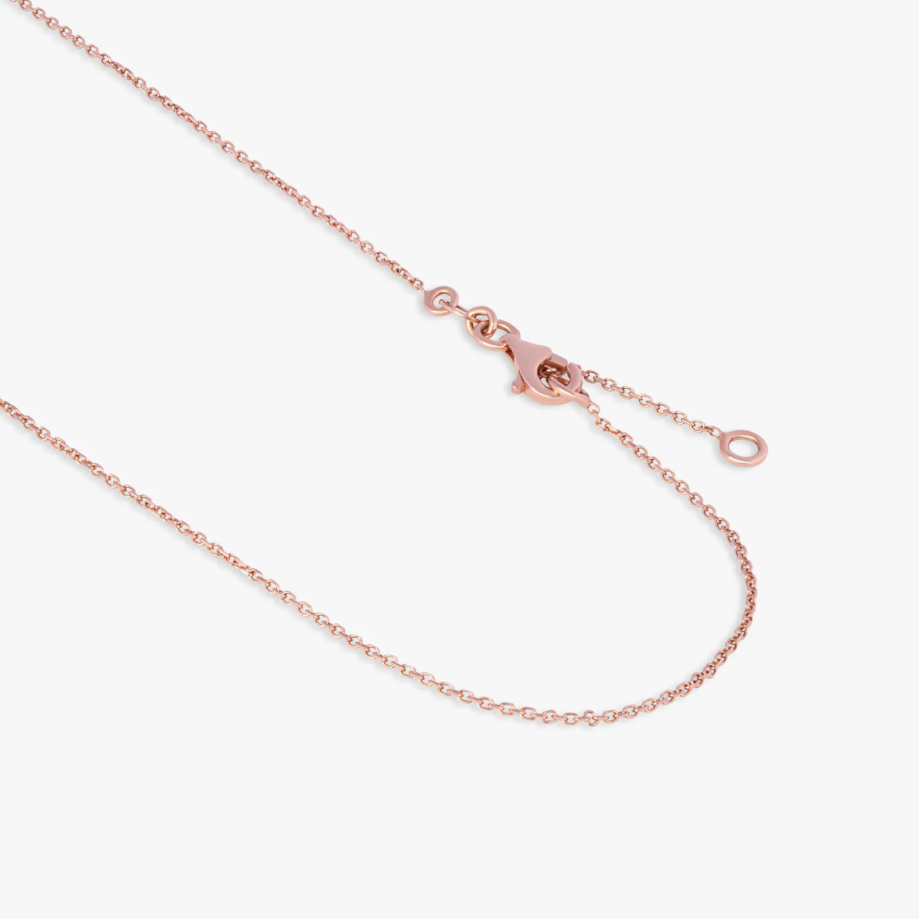 14K satin rose gold Kensington necklace with citrine