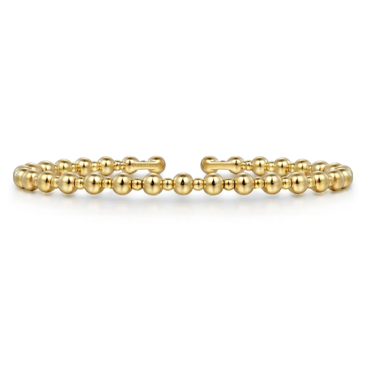 14K Yellow Gold Bujukan Open Bangle - BG4602-62Y4JJJ