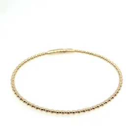 14K Yellow Gold Tracer Flexi Bangle