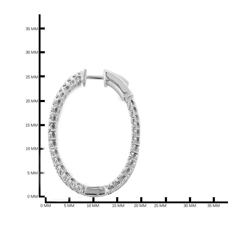 14KW 20/27M INSIDE OUT OVAL DIAMOND HOOP (118HP117426W14DI1)