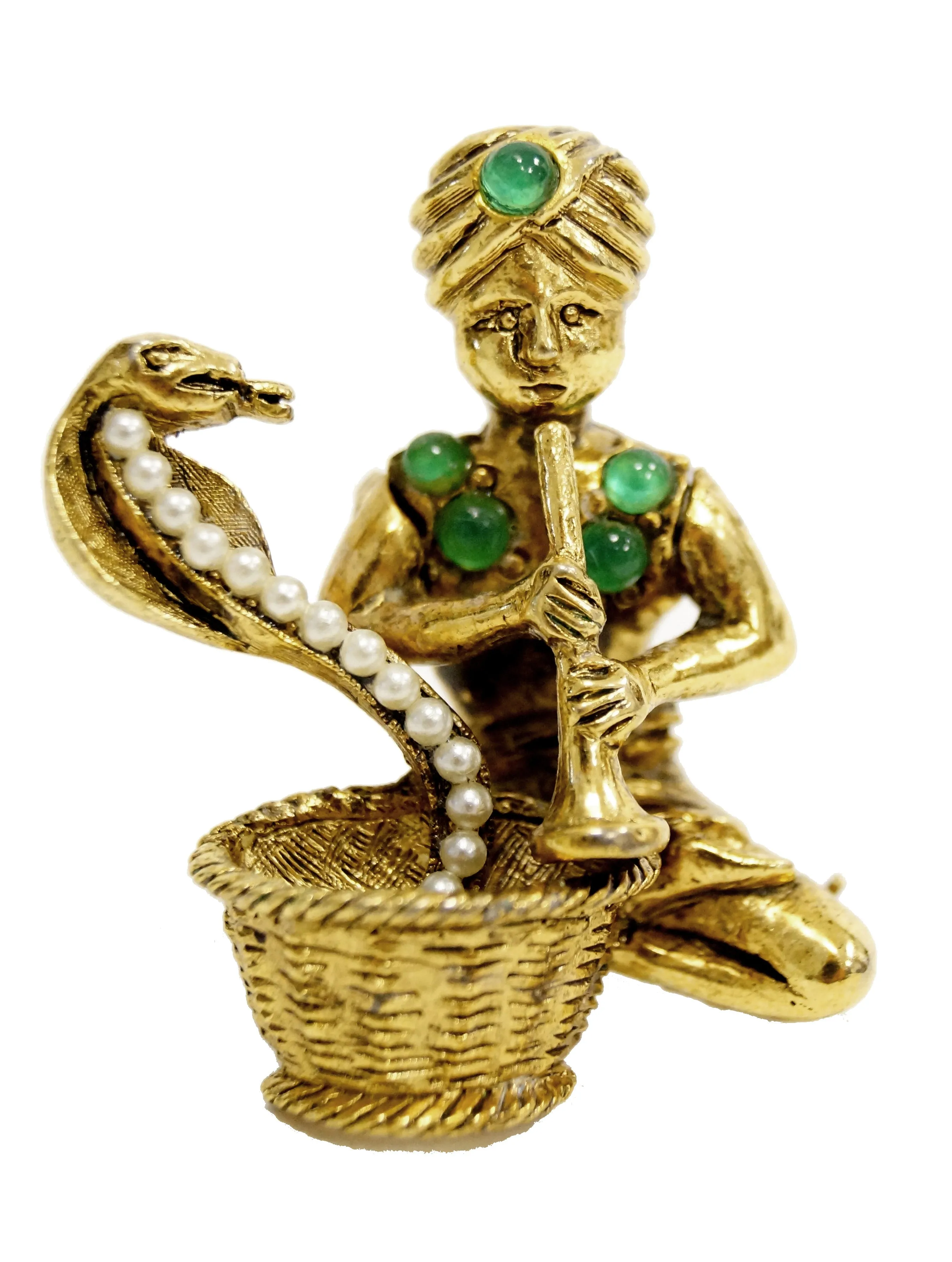 1960s Hattie Carnegie Snake Charmer Brooch