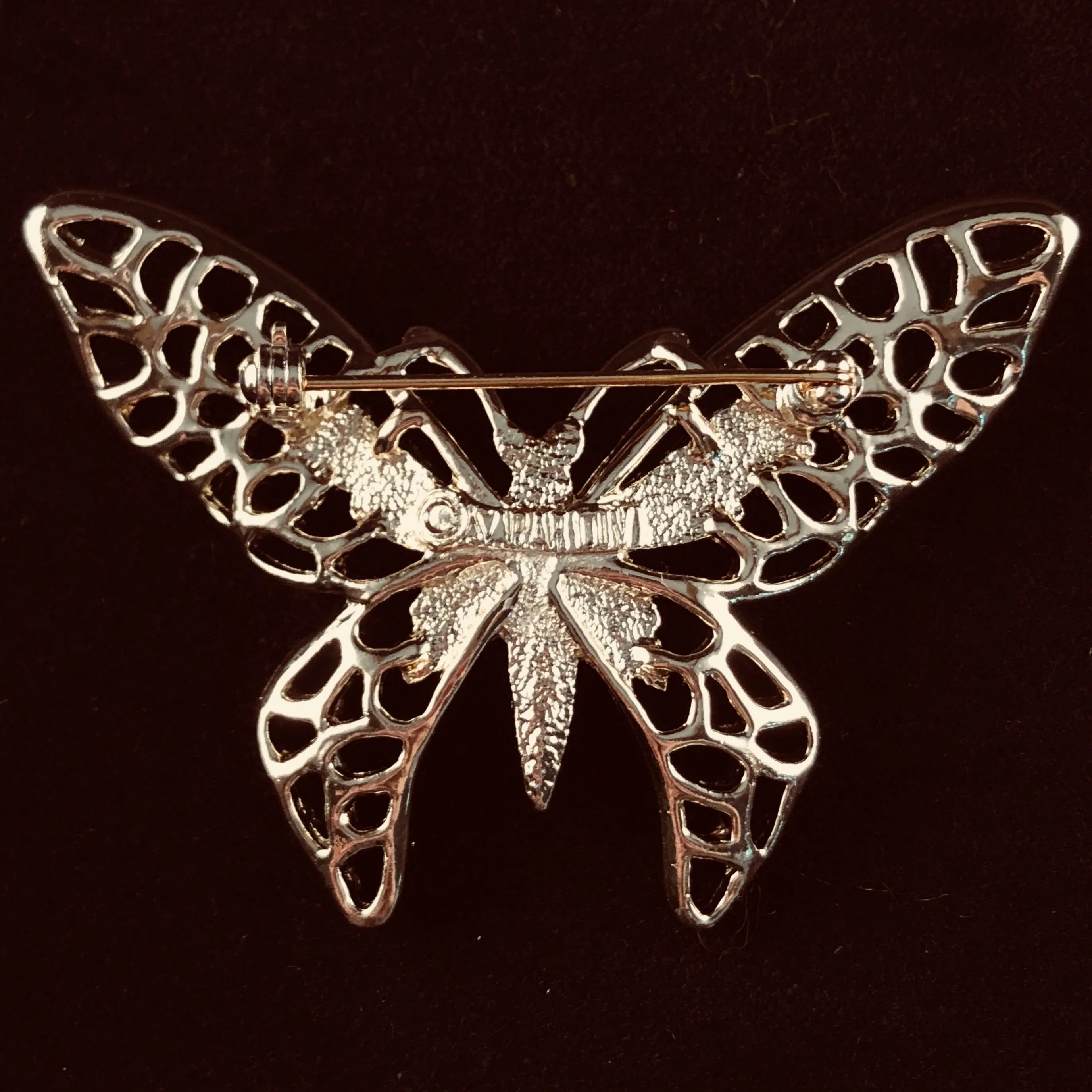 1971 Sarah Coventry Madam Butterfly Gold Brooch