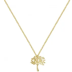 9ct Yellow Gold Ladies Pendant On 16 2 Inch Chain NK365