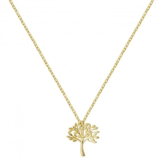 9ct Yellow Gold Ladies Pendant On 16 2 Inch Chain NK365