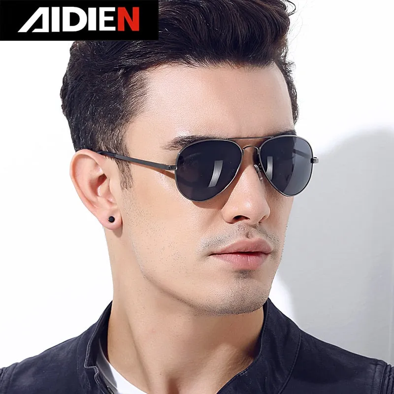 Aidien Unisex Full Rim Alloy Oval Myopic Reading Glasses Sunglasses 6606