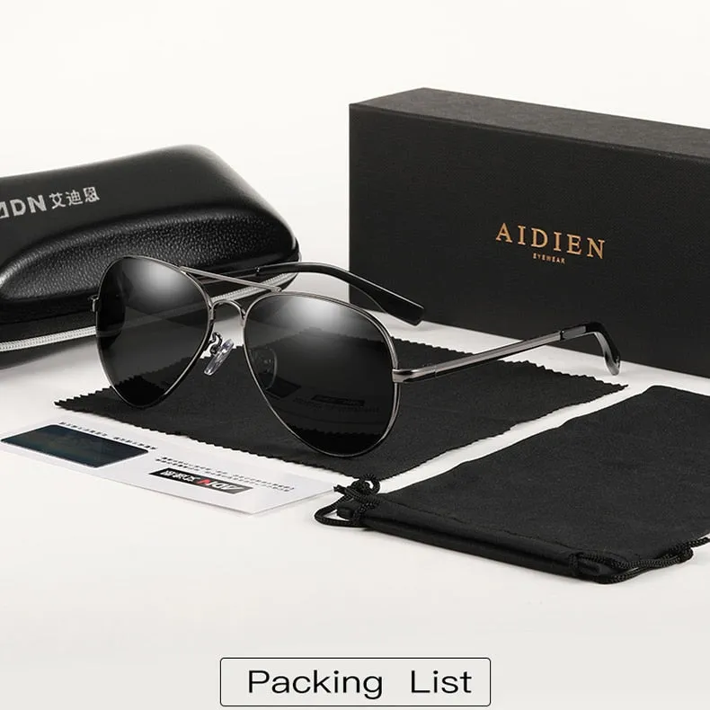 Aidien Unisex Full Rim Alloy Oval Myopic Reading Glasses Sunglasses 6606