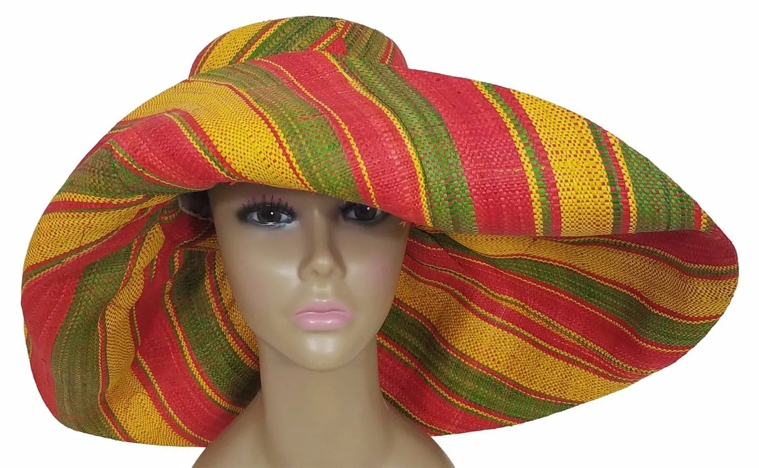 Akanke: Madagascar Big Brim Raffia Sun Hat