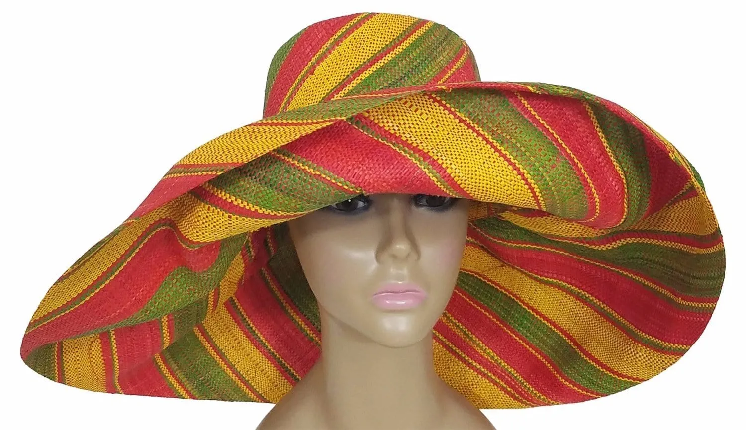 Akanke: Madagascar Big Brim Raffia Sun Hat