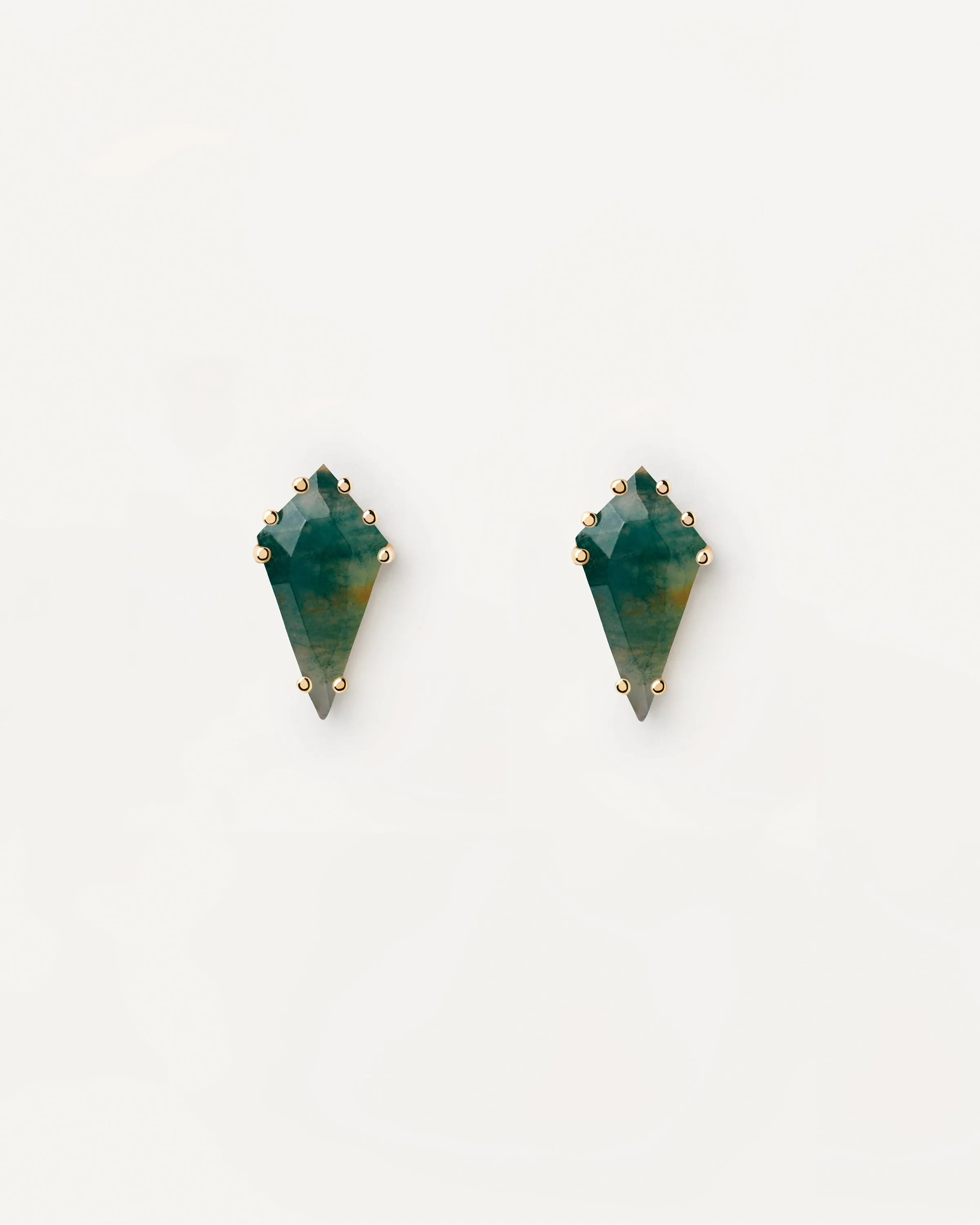 Akiro Moss Agate Single Earring