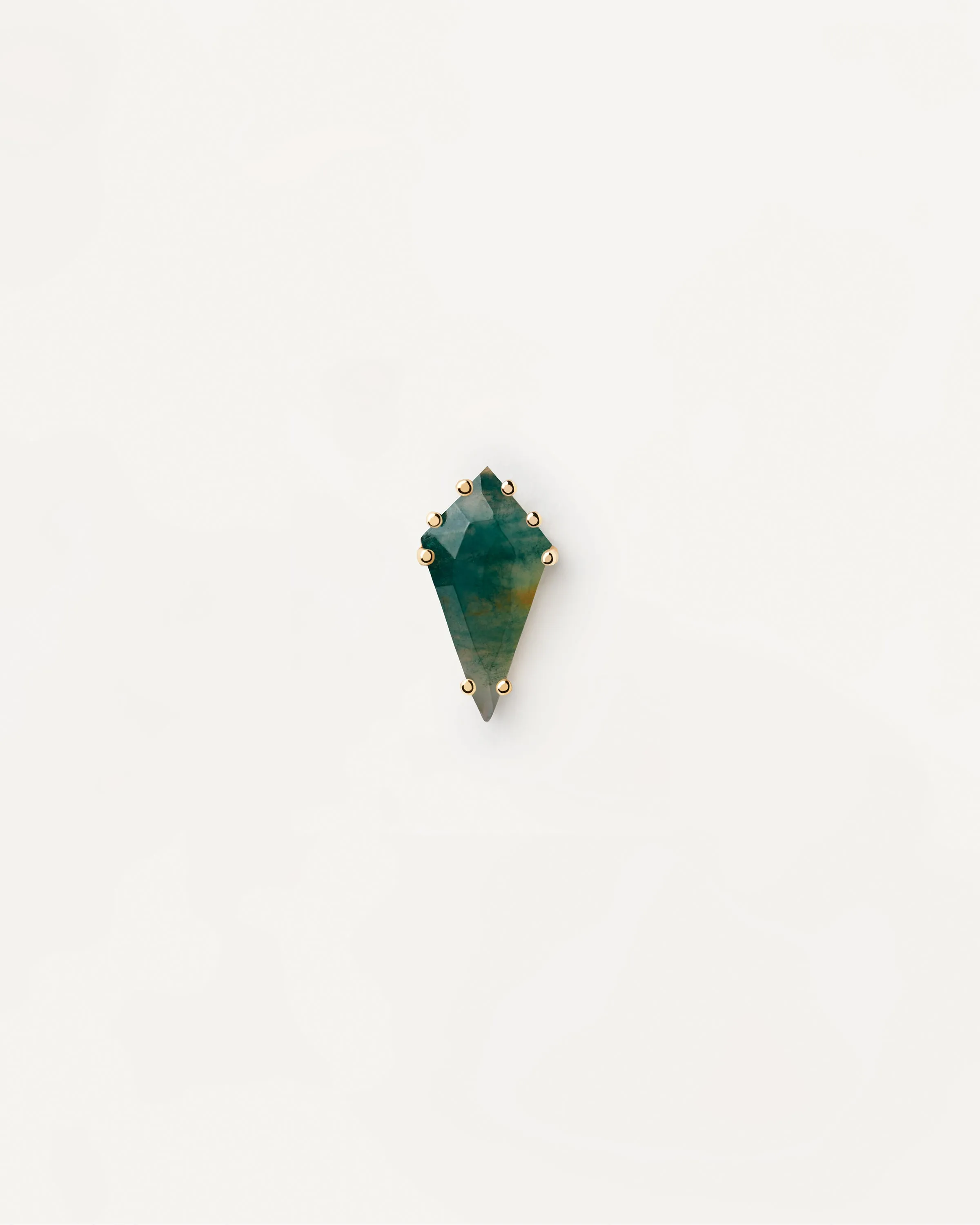 Akiro Moss Agate Single Earring