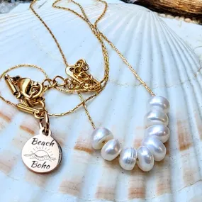 AKOYA PEARLS - WATERPROOF PEARL 18K NECKLACE