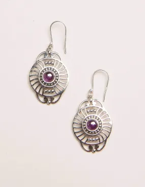 Amethyst Chakra Gemstone Earrings