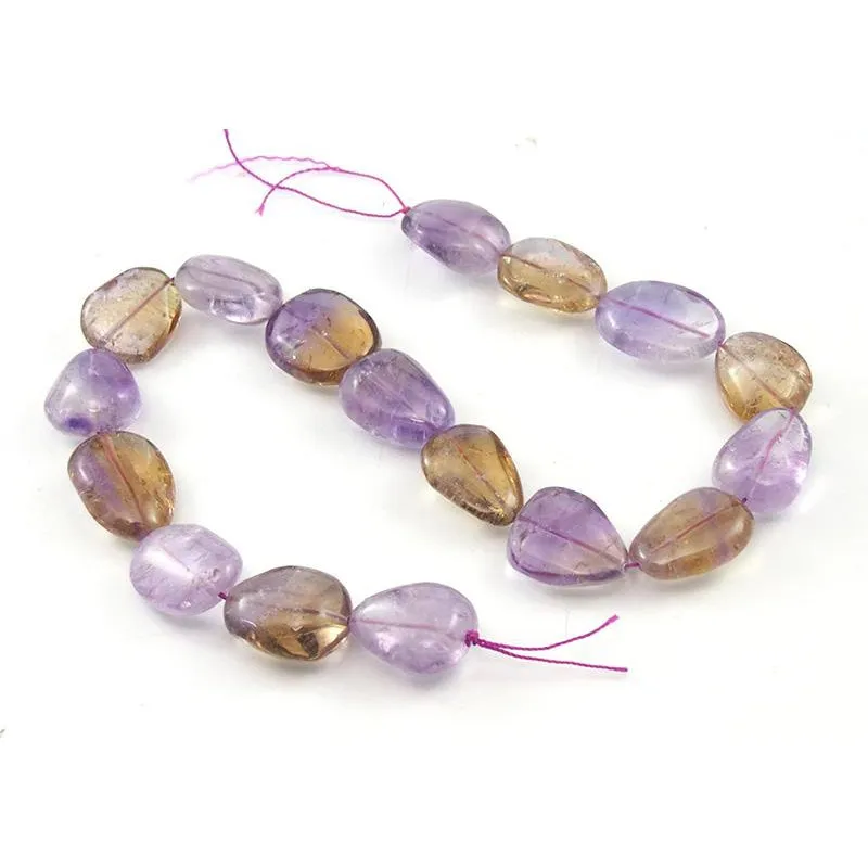 Ametrine Large Smooth Nugget Strand