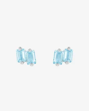 Ann Blue Topaz Studs