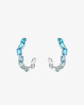 Ann Light Blue Ombre Midi Hoops