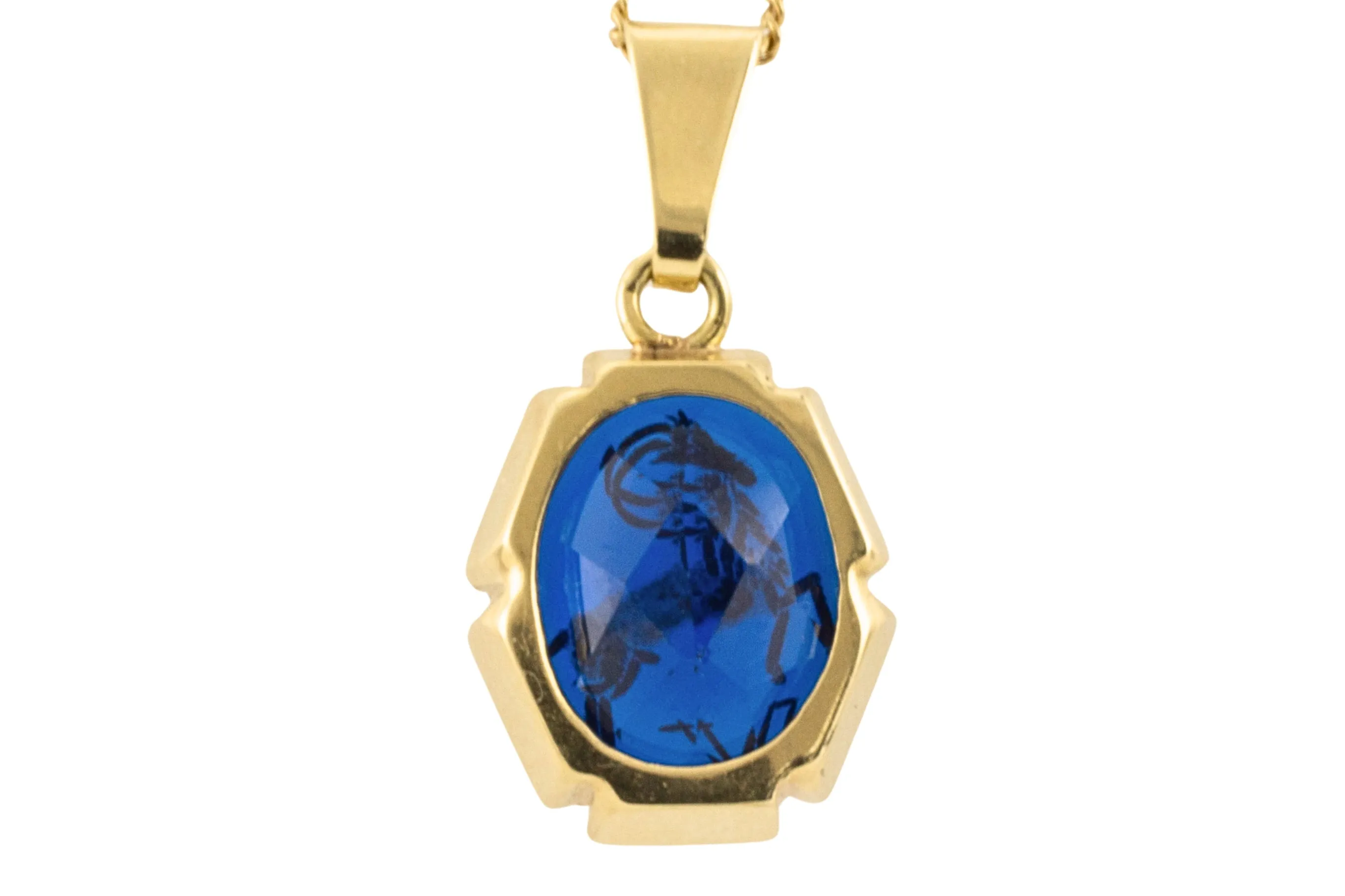 Aries zodiac pendant and chain