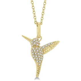 Ashi .15ctw Diamond Hummingbird Pendant