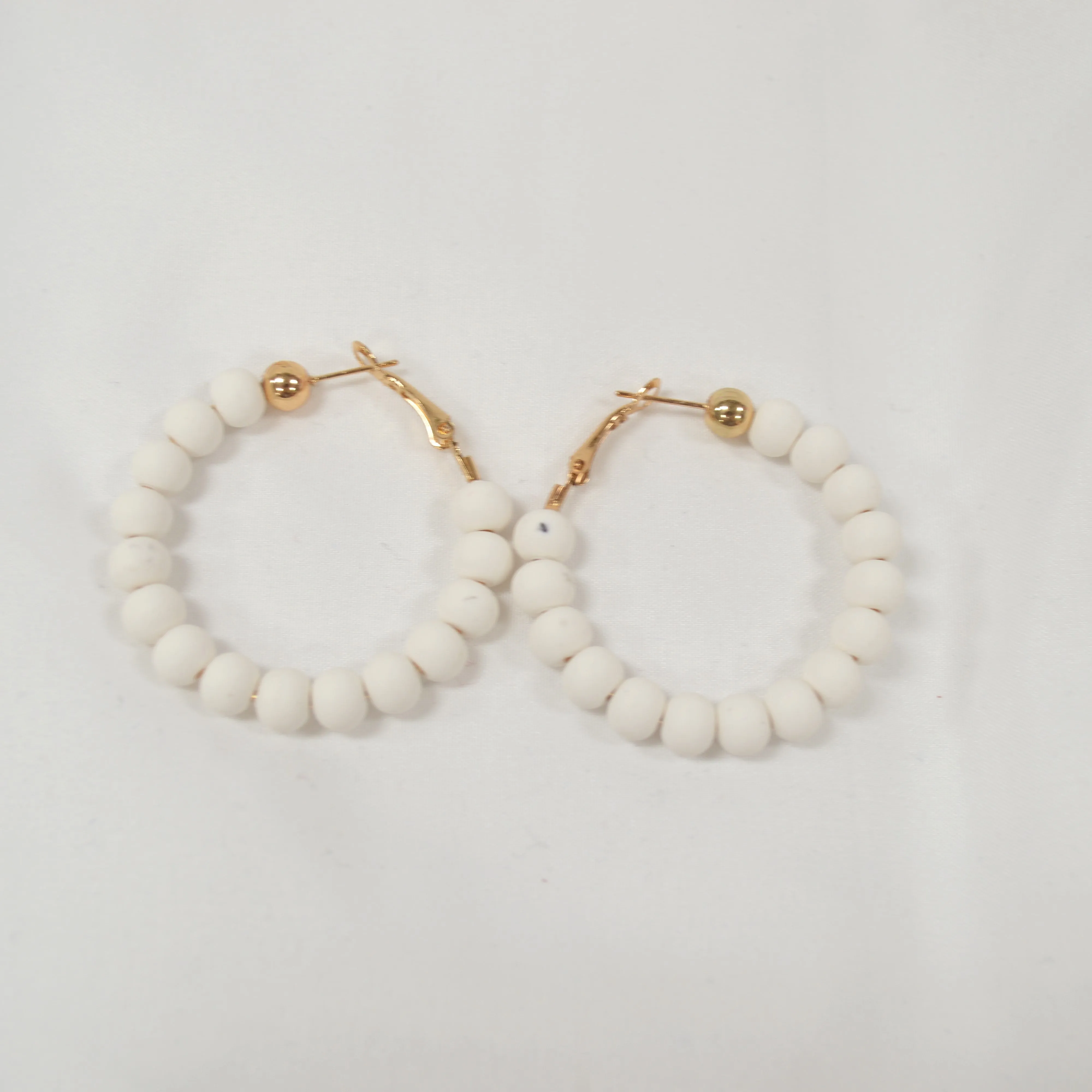 Ball Hoop Earrings