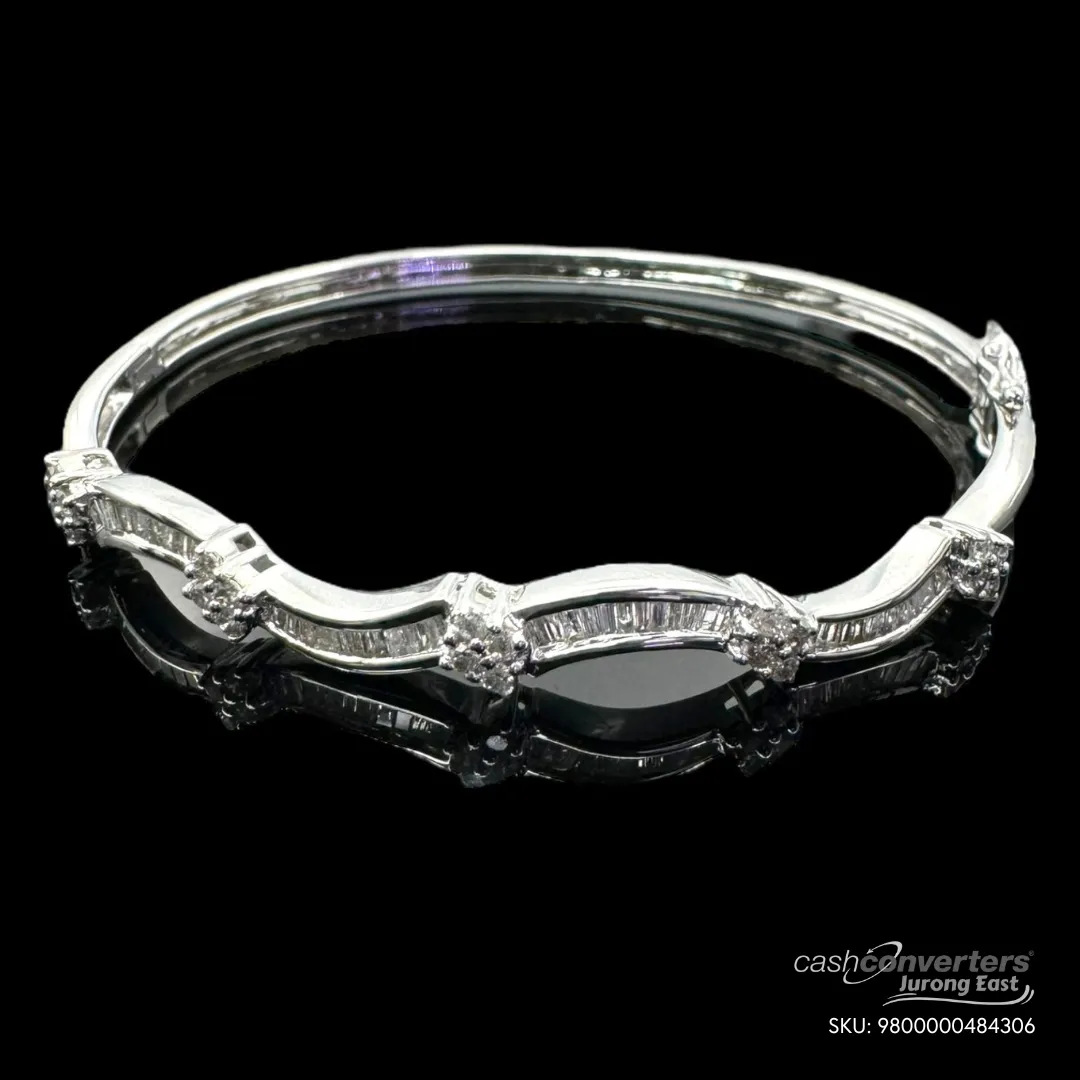 Bangle 750 White Gold Diamond