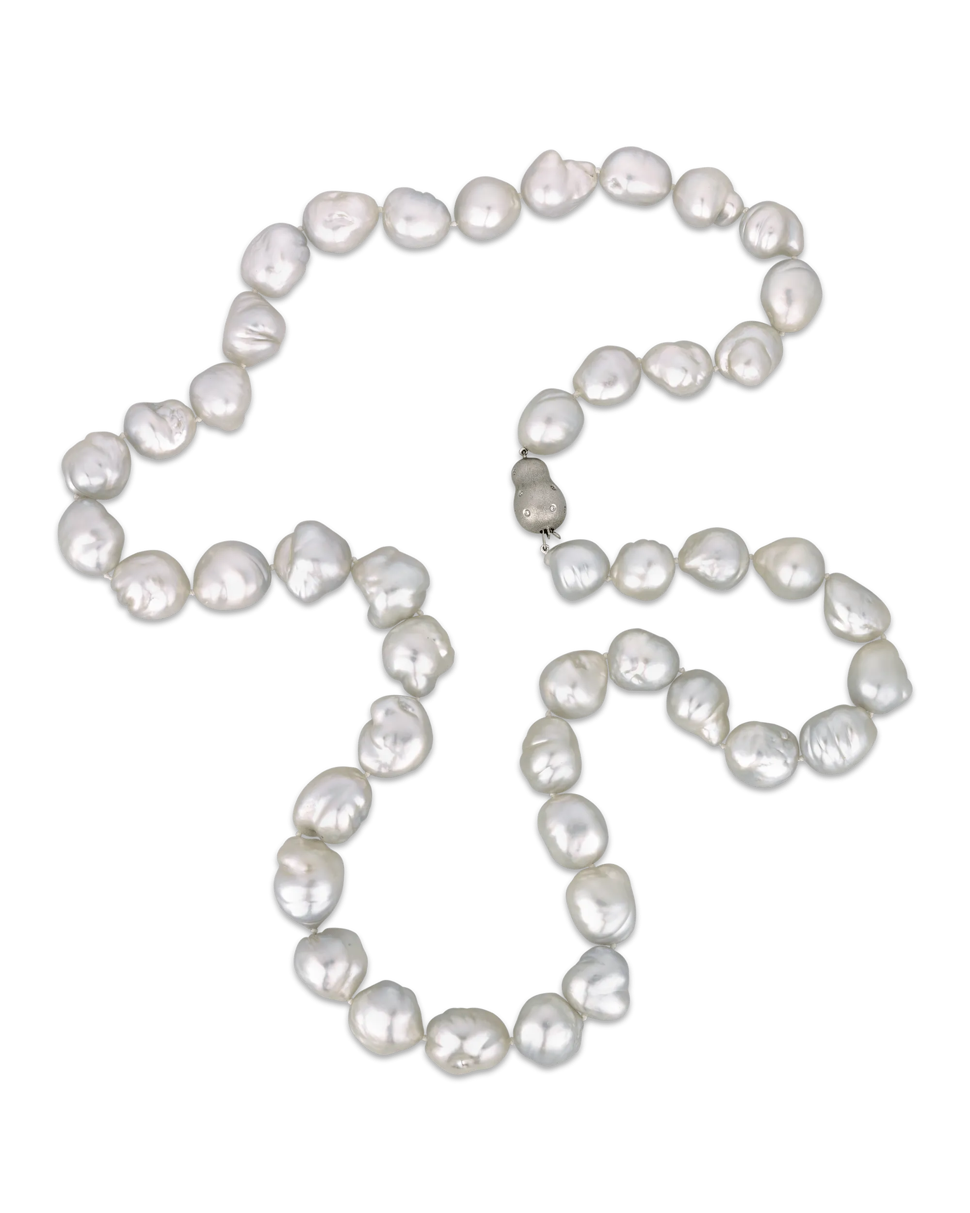 Baroque Pearl Opera Necklace