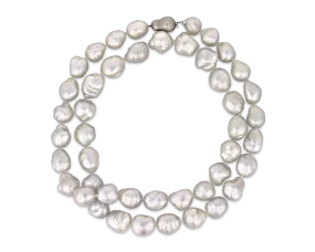 Baroque Pearl Opera Necklace