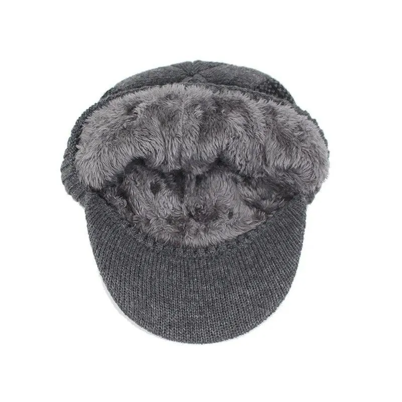 Beanie With Brim And Optional Matching Scarf