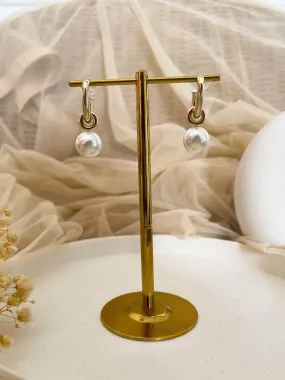 Big Pearl Drop Earrings