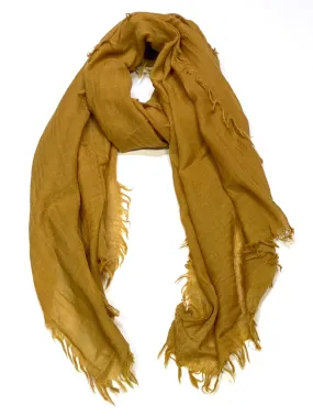 Bjorn Wool Scarf/Wrap - Mustard