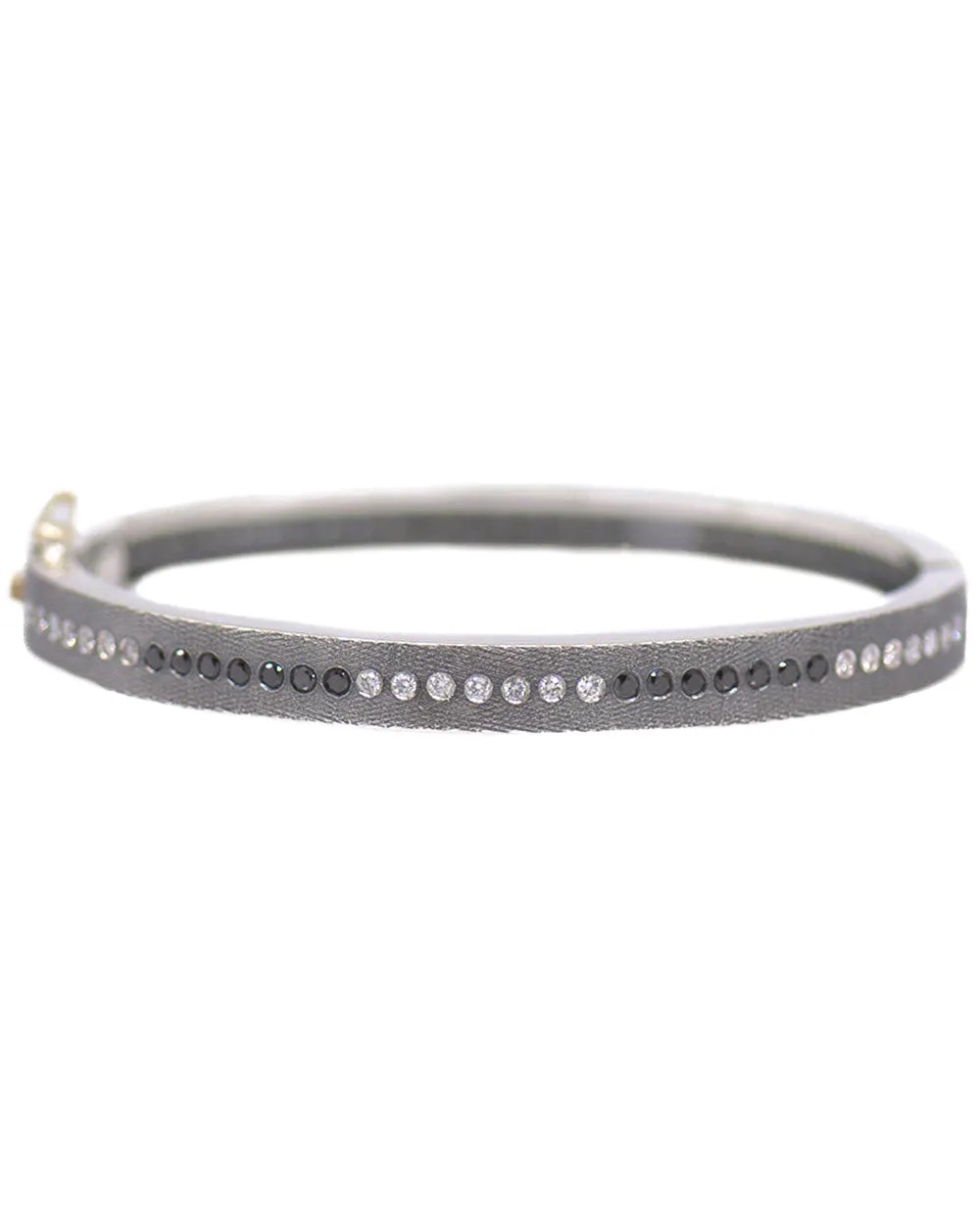 Black and White Diamond Bangle