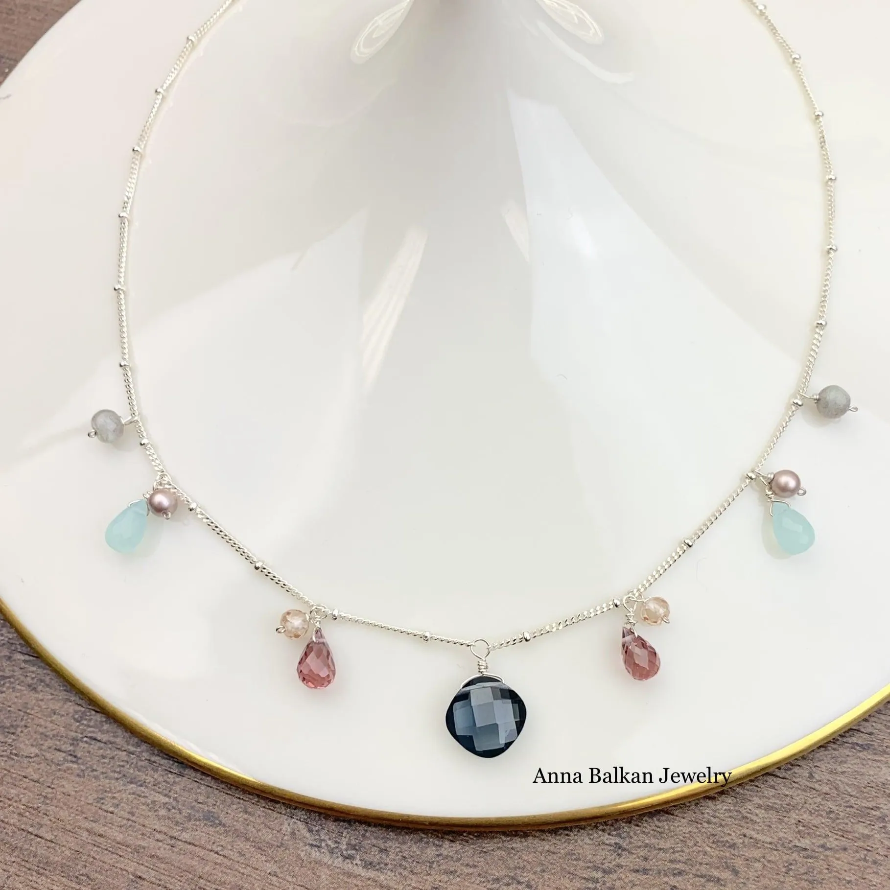 Boho Zina Gemstone Layering Necklace