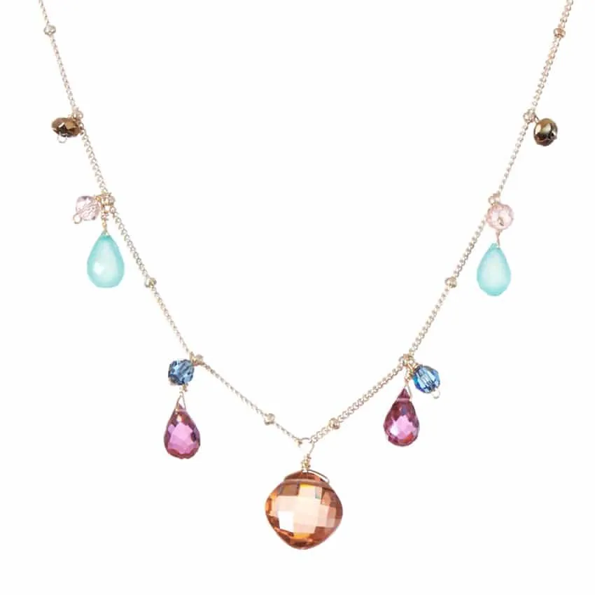 Boho Zina Gemstone Layering Necklace