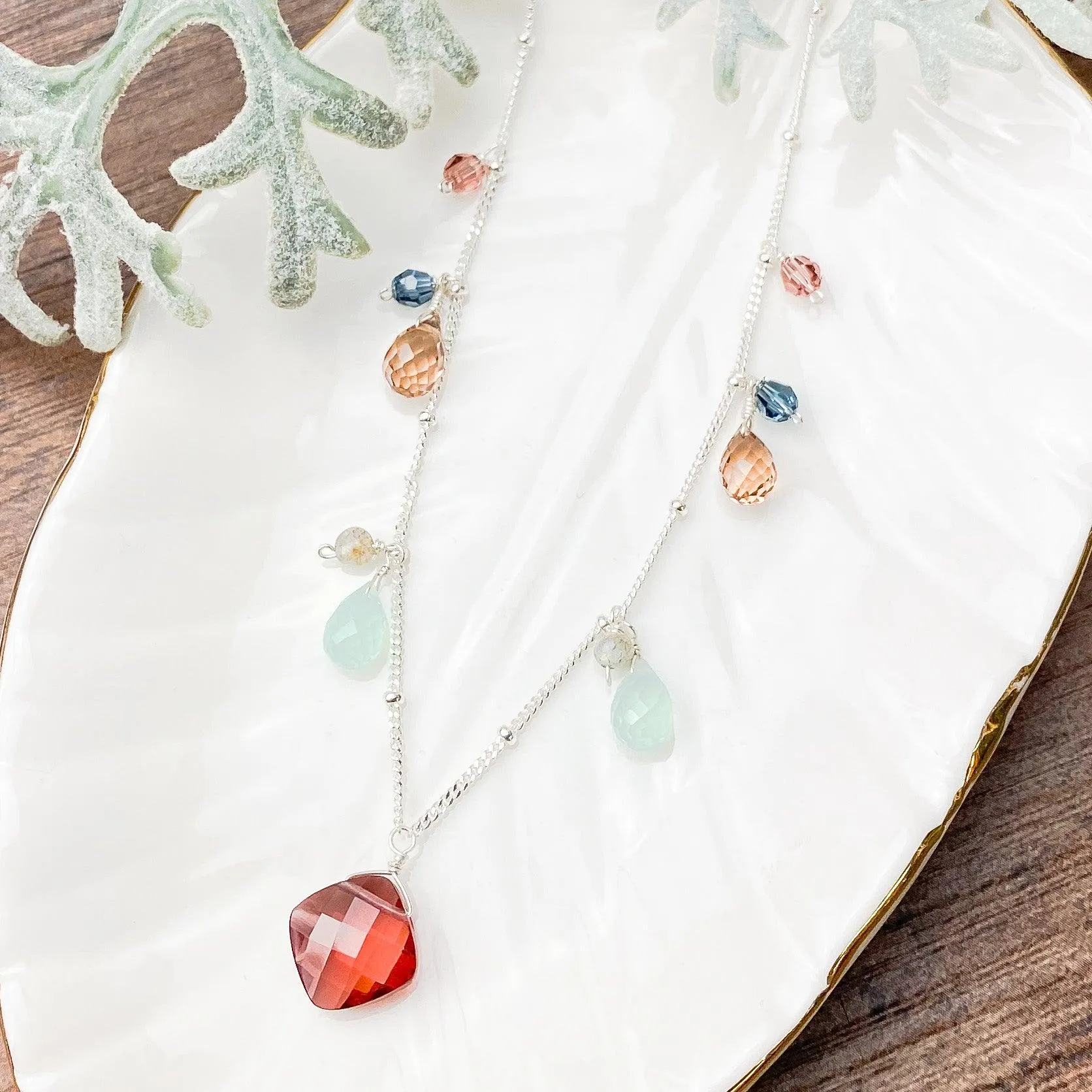 Boho Zina Gemstone Layering Necklace