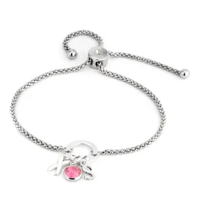 Breast Cancer Charm Bracelet