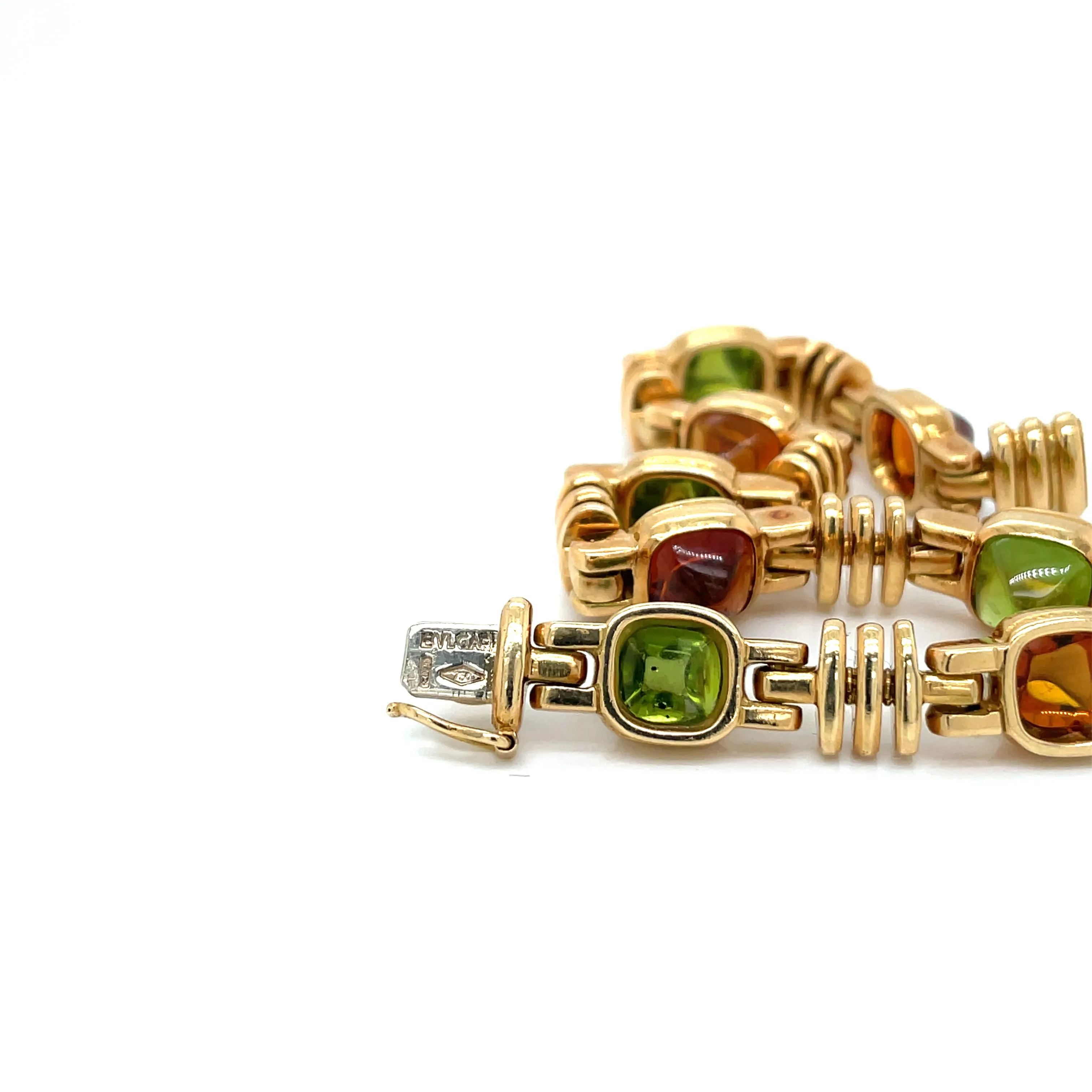 Bulgari Multigems Sugarloaf Cabochon Gold Bracelet