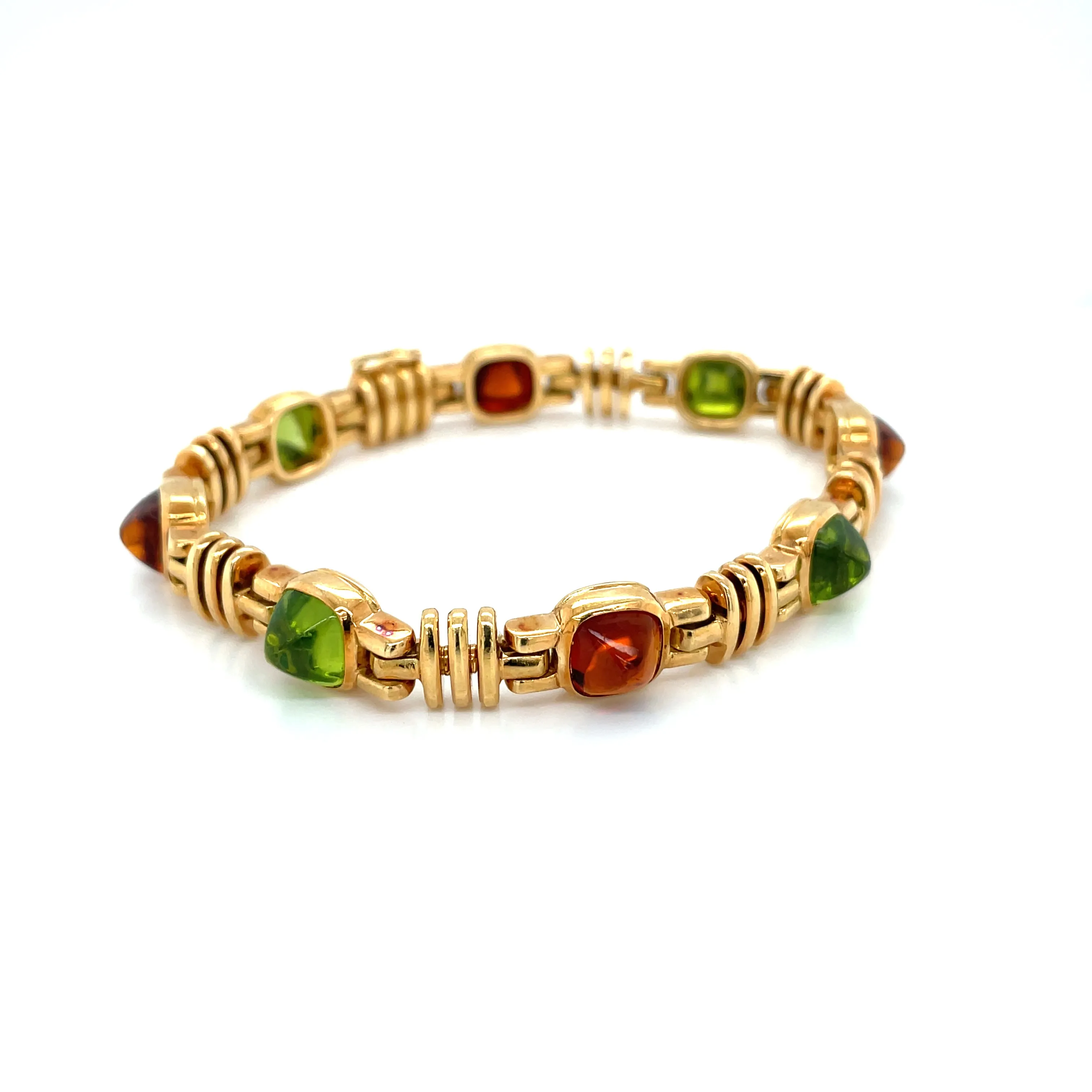 Bulgari Multigems Sugarloaf Cabochon Gold Bracelet