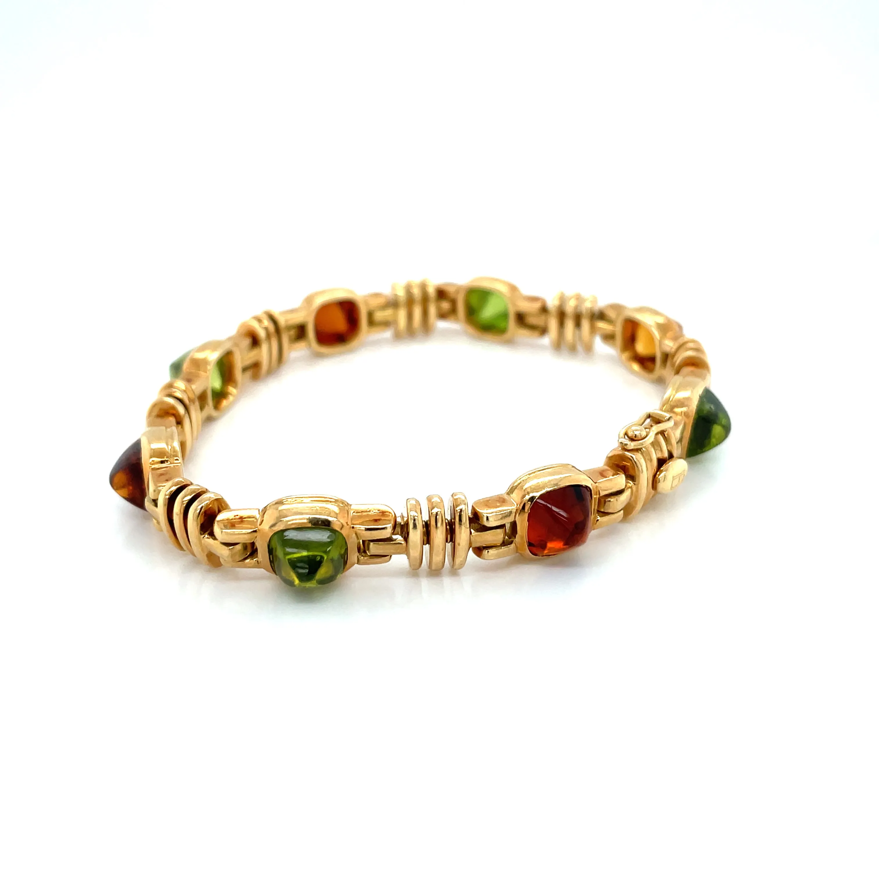 Bulgari Multigems Sugarloaf Cabochon Gold Bracelet