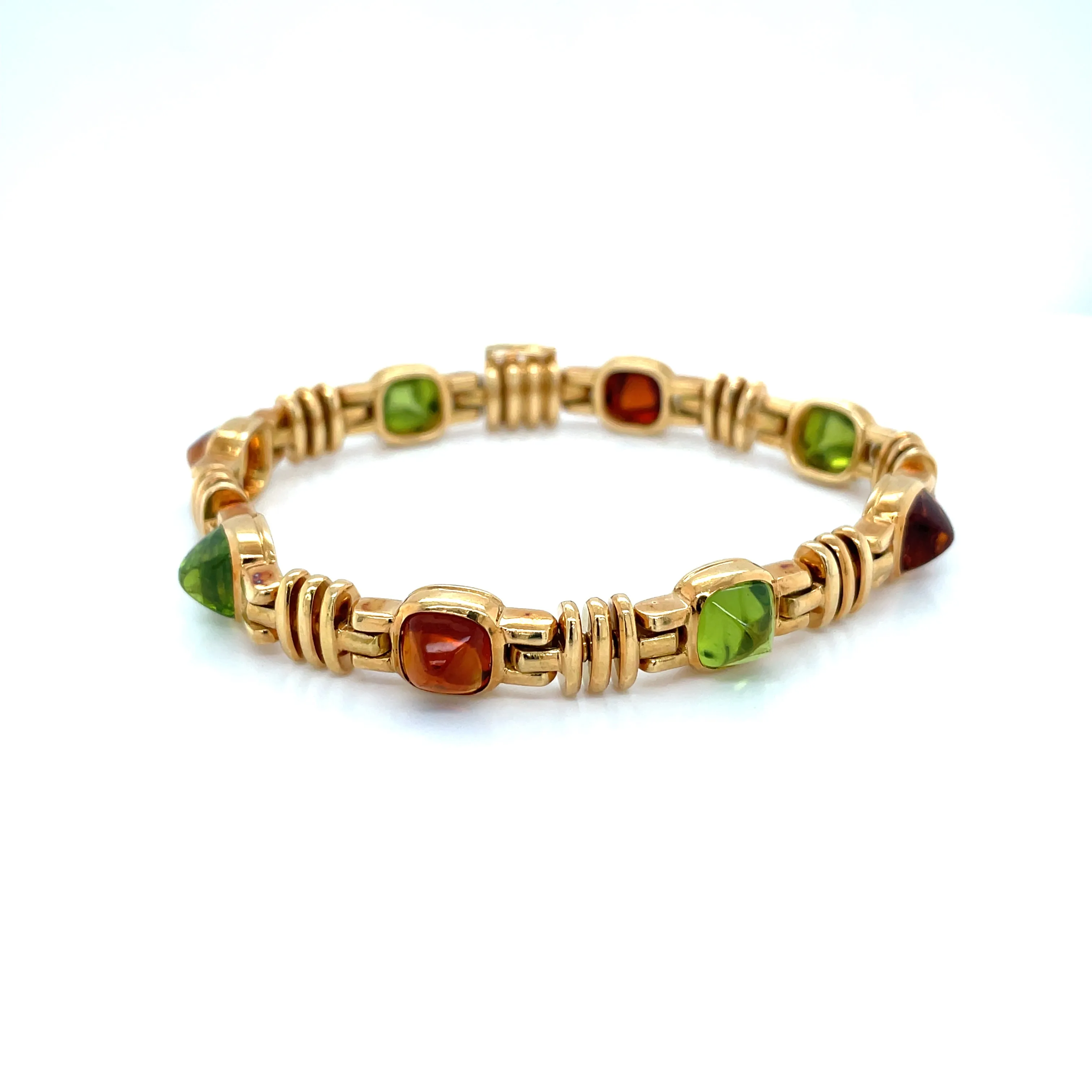 Bulgari Multigems Sugarloaf Cabochon Gold Bracelet