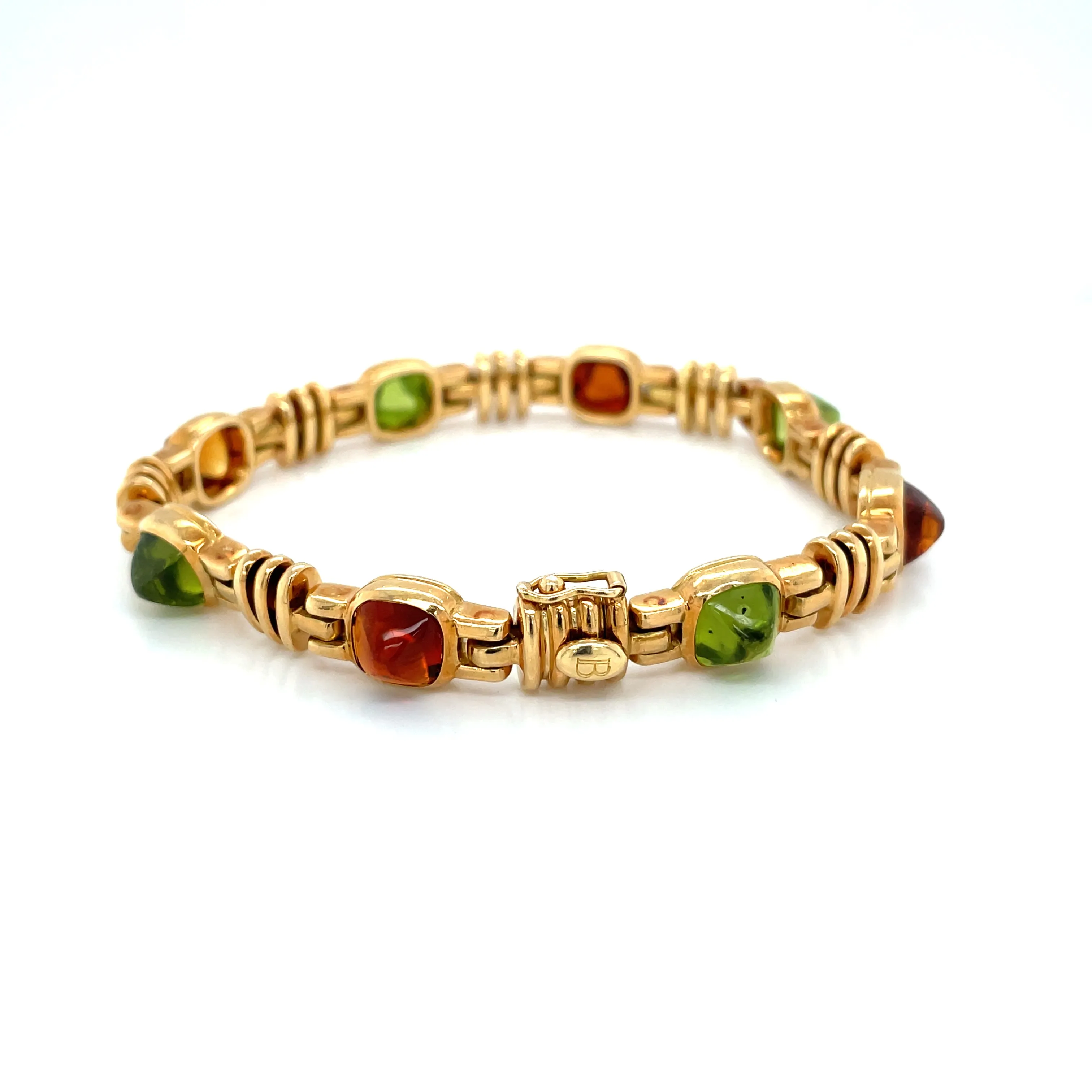 Bulgari Multigems Sugarloaf Cabochon Gold Bracelet