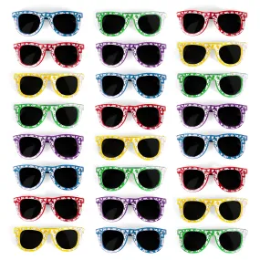 Bulk Kids Hibiscus Uv Protected Sunglasses Party Favors - Favorite Luau Party And Pool