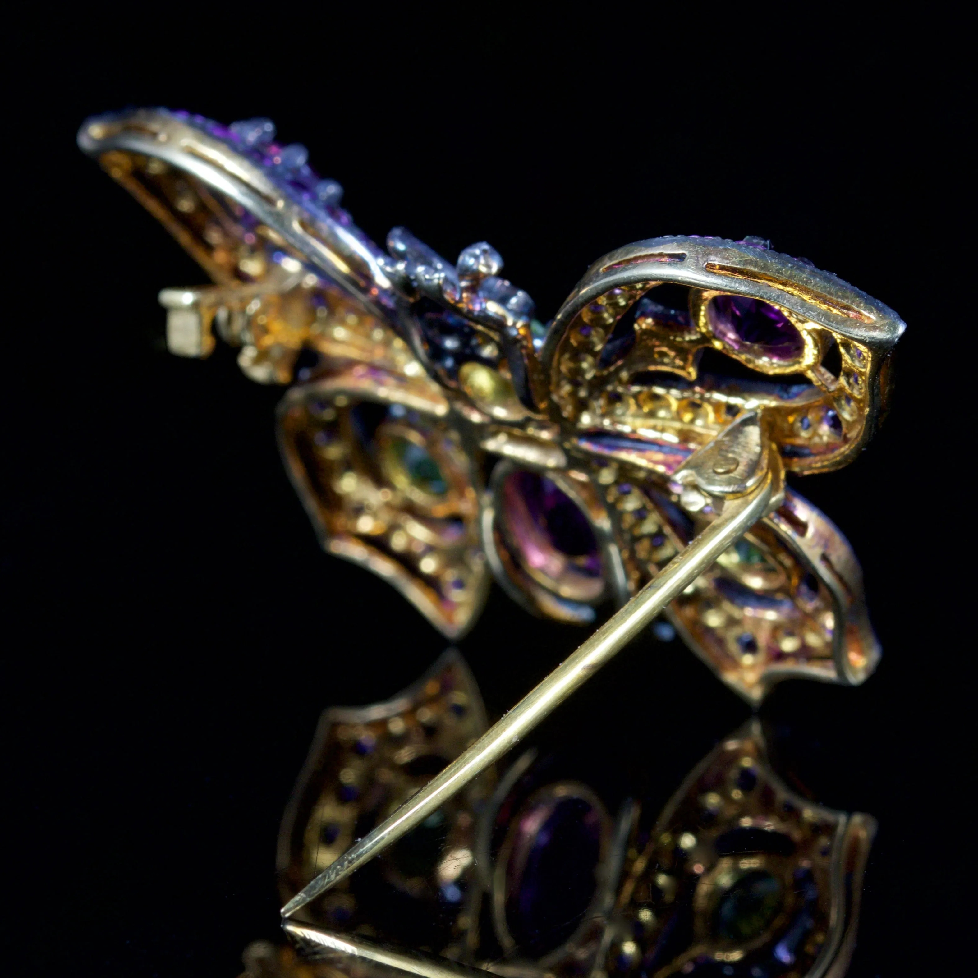 Butterfly Suffragette Brooch 9Ct Gold Silver Brooch