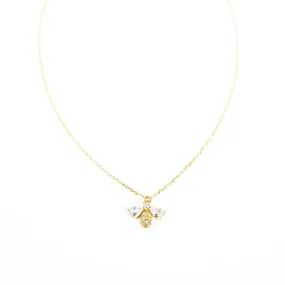 Buzzing Bee Crystal Necklace