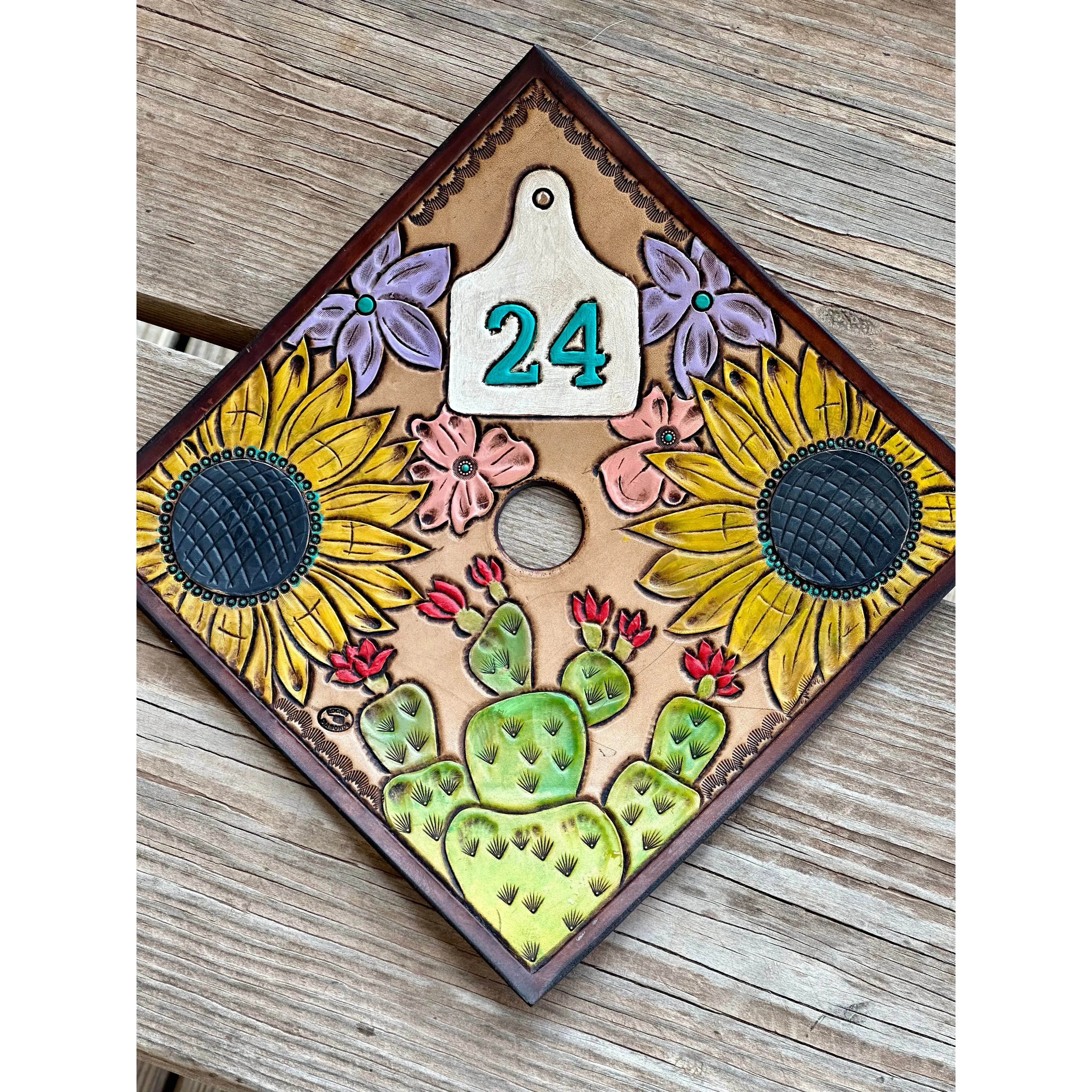 Cactus & Sunflower 24 Grad Cap Topper RTS