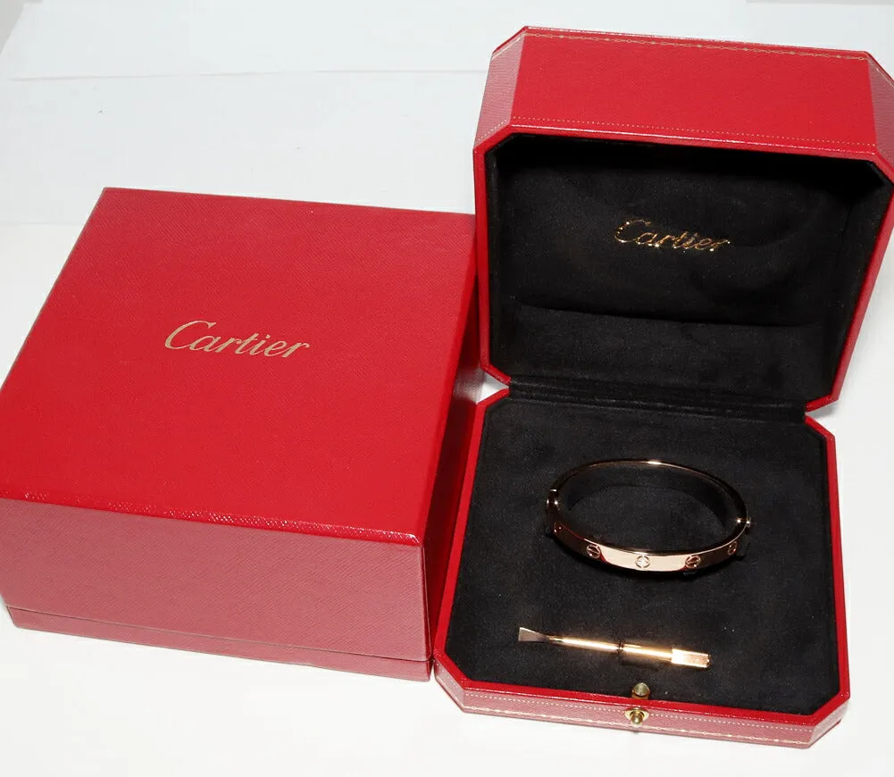 Cartier Love Bracelet Bangle K18PG #17