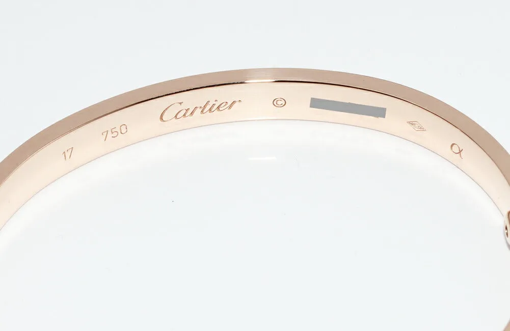 Cartier Love Bracelet Bangle K18PG #17