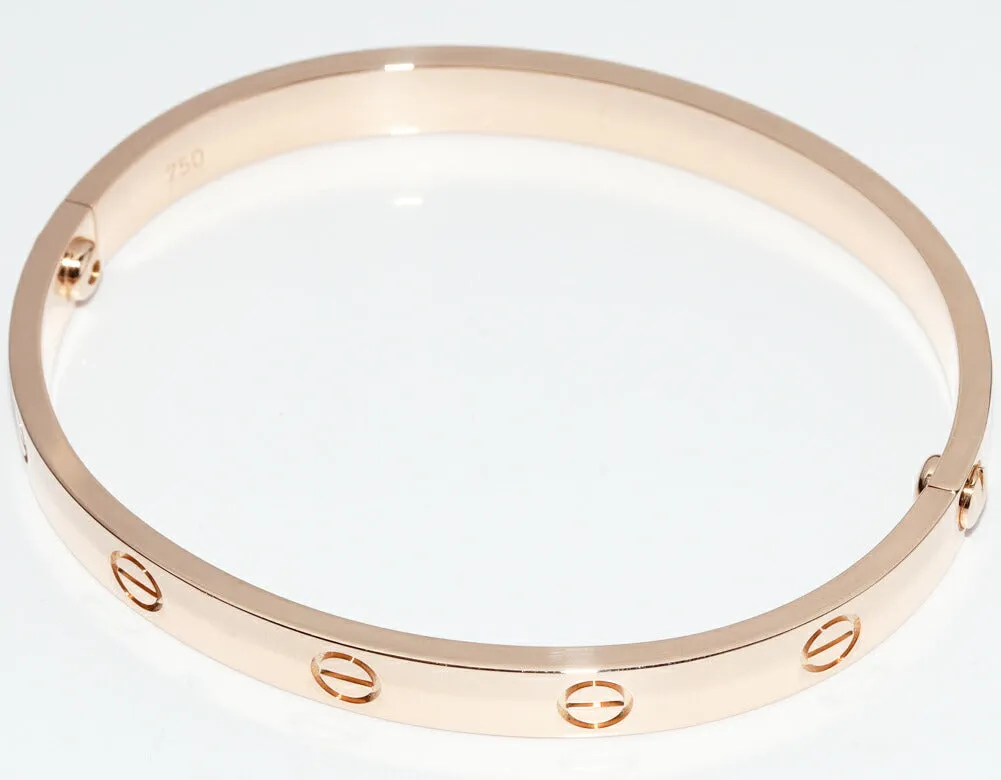 Cartier Love Bracelet Bangle K18PG #17