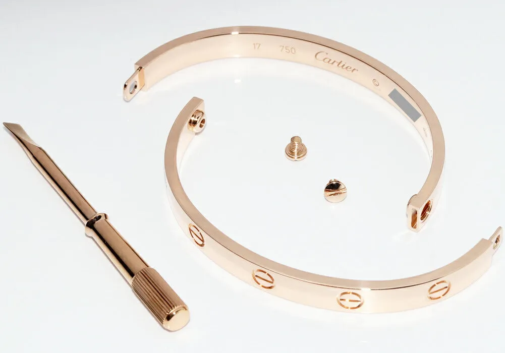 Cartier Love Bracelet Bangle K18PG #17