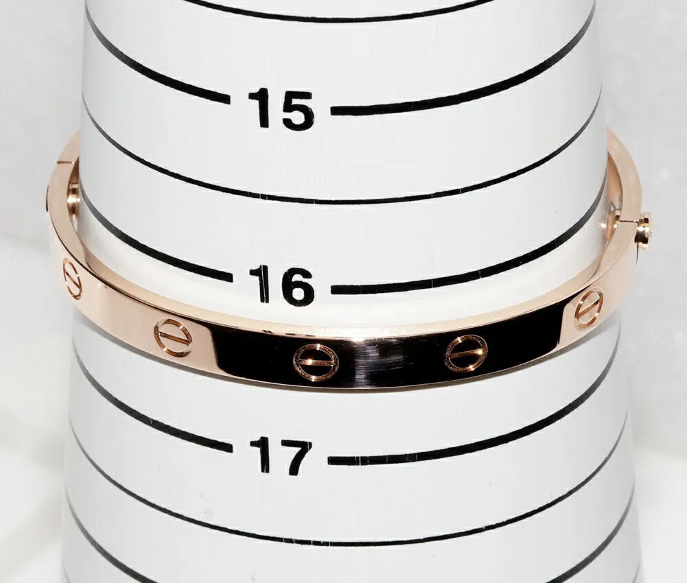 Cartier Love Bracelet Bangle K18PG #17