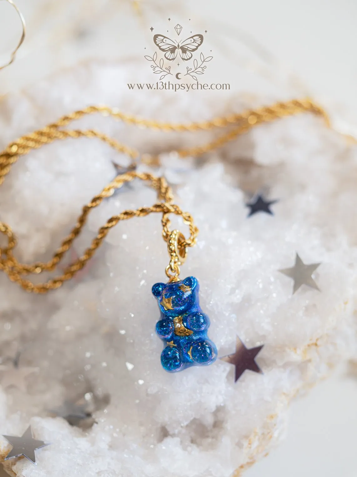 Celestial inspired Gummy bear Necklace