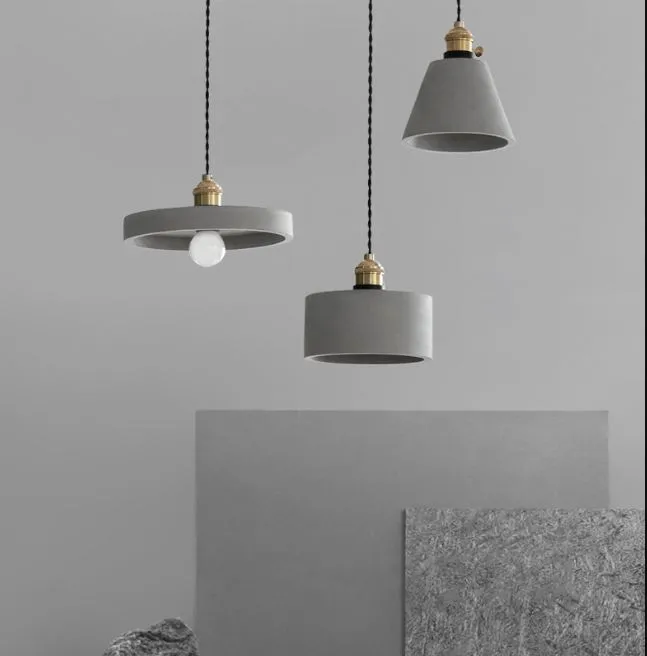 Cenarjor Cement Cone Pendant Lamp