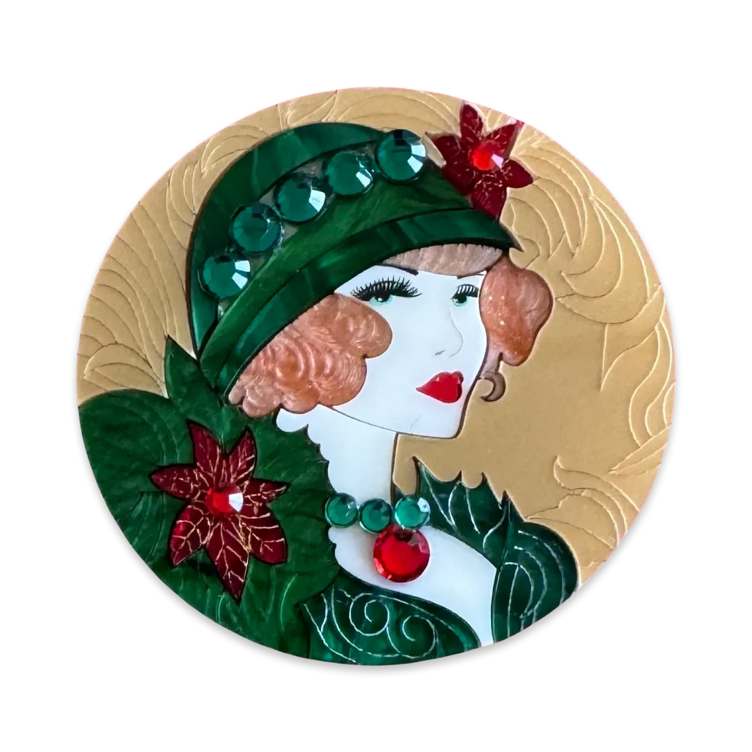 Christmas muse - brooch - Set of 2